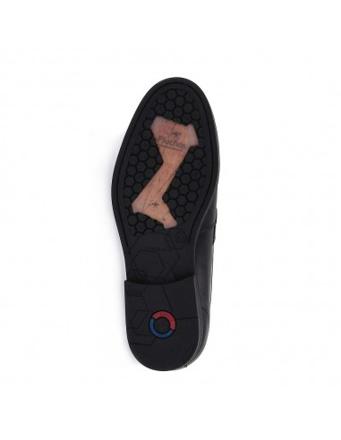 FLUCHOS HENRI HABANA BLACK MAN SHOE