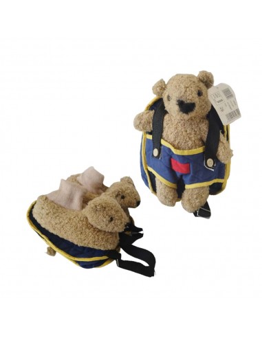 PANTOFOLA PELUCHE BIMBO/A CON ZAINETTO